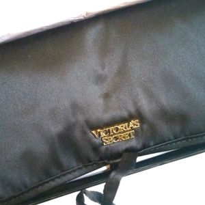 Victoria's Secret VS travel jewelry pouch holder, black, NEW